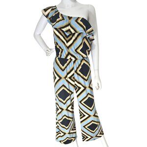 Wide Leg Summer Pattern Jumpsuit